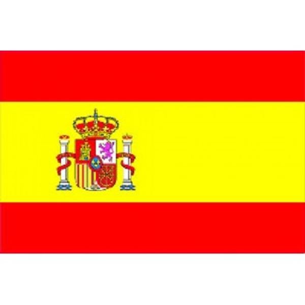 Vlag Spanje afm. 1,4 x 2.15 mtr