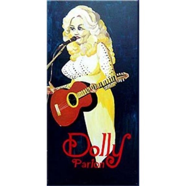 Decor Dolly Parton afm. 1,25 x 2,50 mtr.