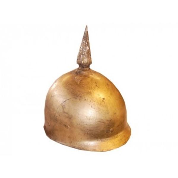 Pruisische helm met de bekende pin