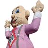 Abraham feestend  opbaasbaar en 4 mtr hoog! Een Abraham van deze tijd feestend naar de volgende 50 jaar!