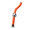 Flygun oranje met voetbal. Kleur ORANJE!