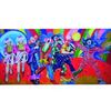 Decor carnaval afm. 5 x 2,5 mtr. incl. decorsteunen