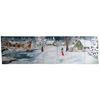 Decor Winter-/ Kerst decor incl. decorsteunen afm. 8,75 x 2,50 mtr.