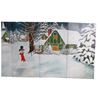 Decor Winter-/ Kerst decor incl. decorsteunen afm. 8,75 x 2,50 mtr.