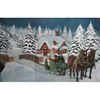 Decor Kerst- Winterdecor 8,75 x 2,5 mtr. incl. decorsteunen.