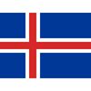 Vlag IJsland afm. 1 x 1,5 mtr. geschikt als gevel vlag en decoratie.