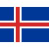 Vlag IJsland afm. 1 x 1,5 mtr. geschikt als gevel vlag en decoratie.