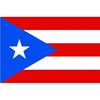 Vlag Puerto Rico afmetingen 1,5 x 1 mtr gevel vlag