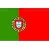 Vlag Portugal met de afmetingen 0,9 x 1,45 meter een kleine gevel vlag maar ook heel geschikt als  buffet decoratie.