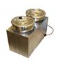 Au Bain Marie 2 pannen van 3 liter.