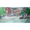 Decor Amsterdamse grachten. Decor is incl. decorsteunen. Afm. 6,25 x 2,50 meter.