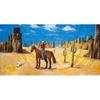 Decor doek Cowboy in de Rocky Mountains doek incl. ophanglussen afm. 3 x 6 meter