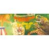 Decor Circus Barnum & Bailey incl. decorsteunen en bevestigingsmateriaal afm. 5 x 2,5 meter.