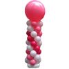 Ballonpilaar met topballon leverbaar in vele kleuren.
