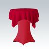 Statafelrok stretch met rood topkleed.