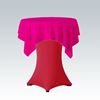 Statafelhoes rood stretch met fuchia topkleed.