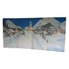 Decor Kerstmis-/ Winter afmetingen 5 x 2,5 mtr incl. decorsteunen.