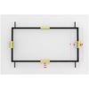 Voetbal boarding Geel / Zwart 15 x 30 meter