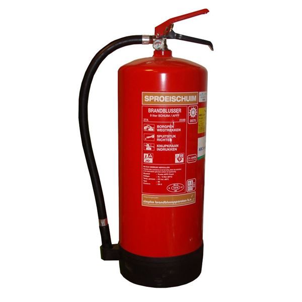 Huur brandblusser 9 liter nevelblusser