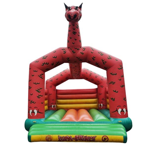 Rode draak springkussen Rode draak springkussen