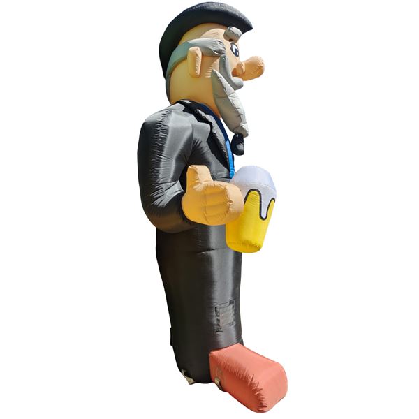 Halve Abraham opblaasbaar en 3,5 meter hoog Halve Abraham opblaasbaar en 3,5 meter hoog