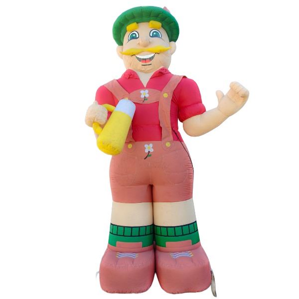 Tiroler pop / Tiroler  Abraham opblaasbaar van maar liefst 4 mtr. hoog.