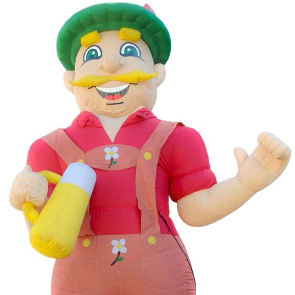 Tiroler pop / Tiroler  Abraham opblaasbaar van maar liefst 4 mtr. hoog.