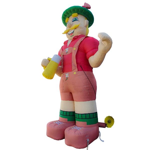 Tiroler pop / Tiroler  Abraham opblaasbaar van maar liefst 4 mtr. hoog.