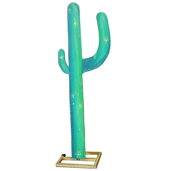 Houten cactus 1,80 meter hoog
