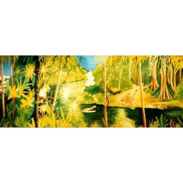 Tropisch Jungle decor incl. decorsteunen 6,25 mtr