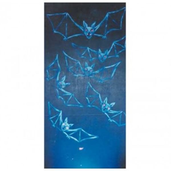 Decor Halloween / Mysterie vleermuizen afm. 1,25 x 2,50 mtr.