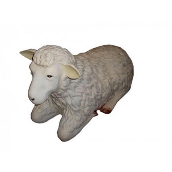 Liggend 3 D schaap voor decoratie