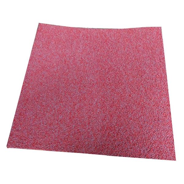 Tapijt tegels gemeleerd bordeaux rood per vierkante meter