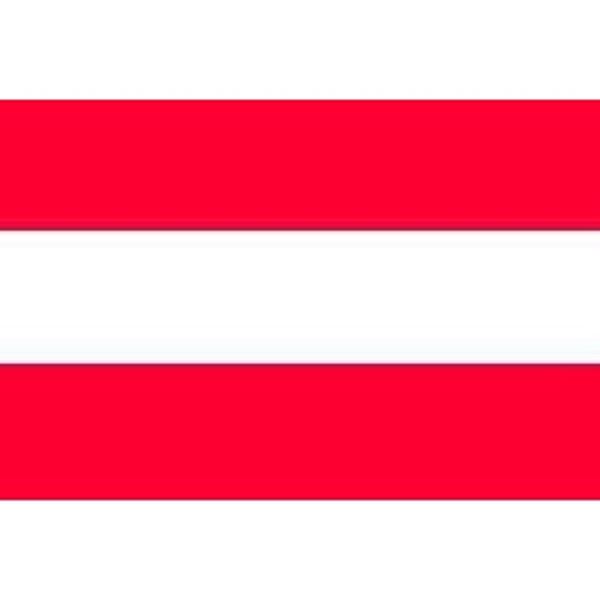 Vlag Oostenrijk is een z.g.n. gevel vlag maar ook als buffet decoratie of thema decoratie heel goed te gebruiken
