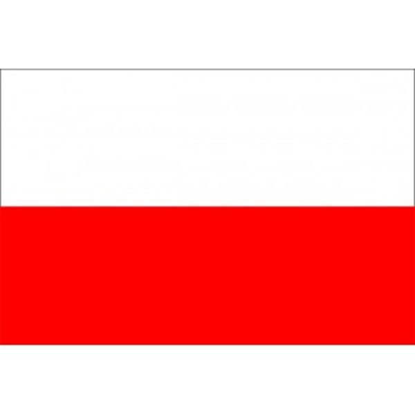 Vlag Polen gevel vlag van 1 x 1,5 mtr.