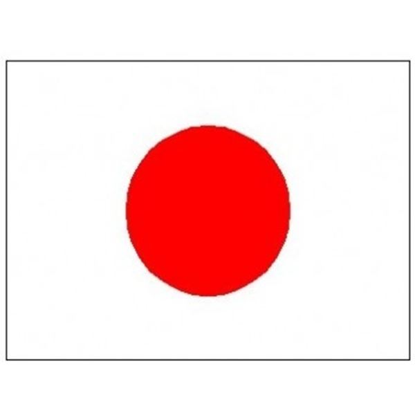 Gevel vlag Japan  afm. 1 x 1,5 mtr.