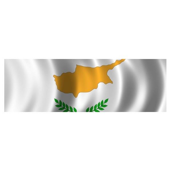 Vlag Cyprus met de afmetingen 1 x 1,5 meter is een z.g.n. gevel vlag.