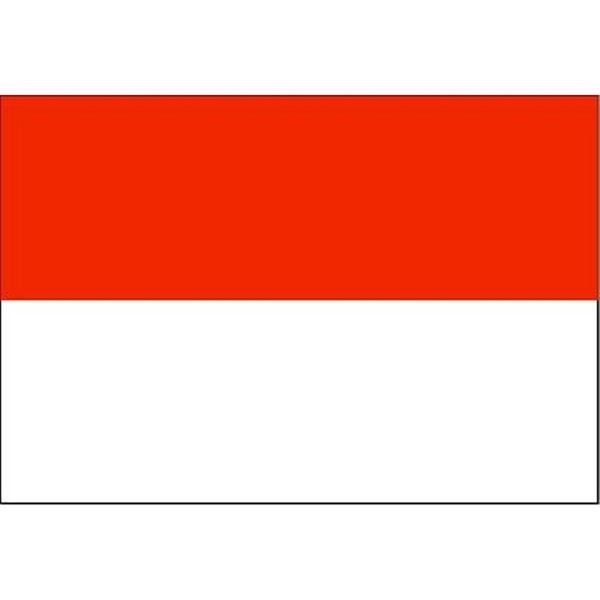 Vlag Monaco afm. 1 x 1,5 mtr. is een z.g.n. gevel vlag maar ook als decoratie te gebruiken.