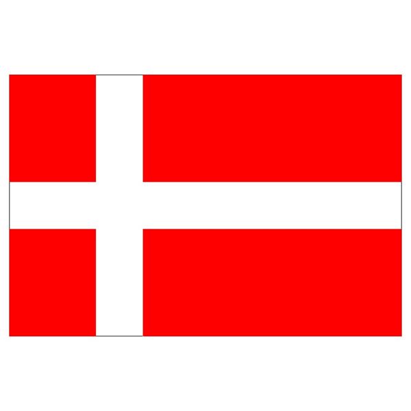 Vlag Denemarken met afm. 2 x 3 meter een z.g.n. mast vlag.
