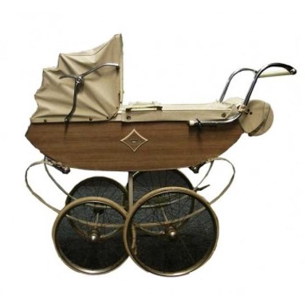 Kinderwagen retro stijl voor decoratie