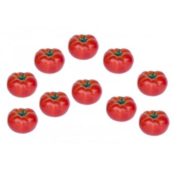 Set van 10 tomaten voor decoratie.