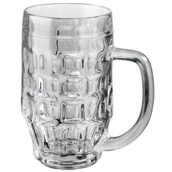 rek Telemacos het internet Bierpul Bremen glas halve liter (50 cl.) prima voor oktoberfeesten.