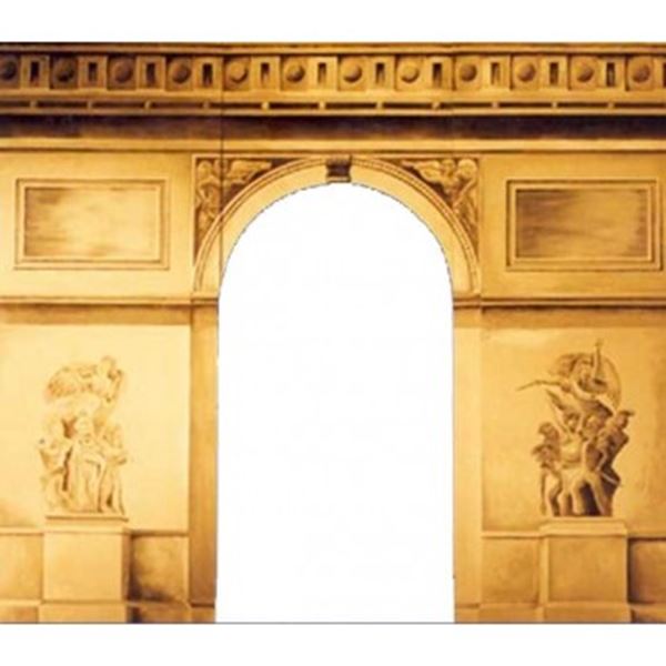 Decor Frankrijk / Parijs Arc de Triomphe afm. 3,75 x 2,60 mtr.