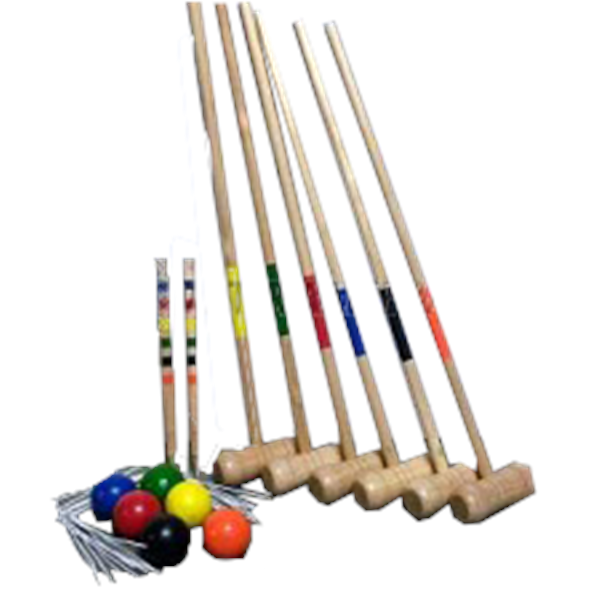 Croquet spel voor maximaal  6 personen.