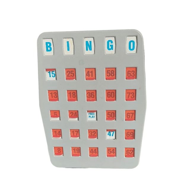 Bingo schuifkaart 12 stuks.