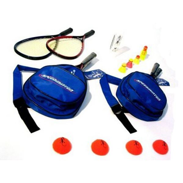 Speedminton set voor 2 personen.