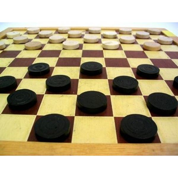 Damspel met damstenen