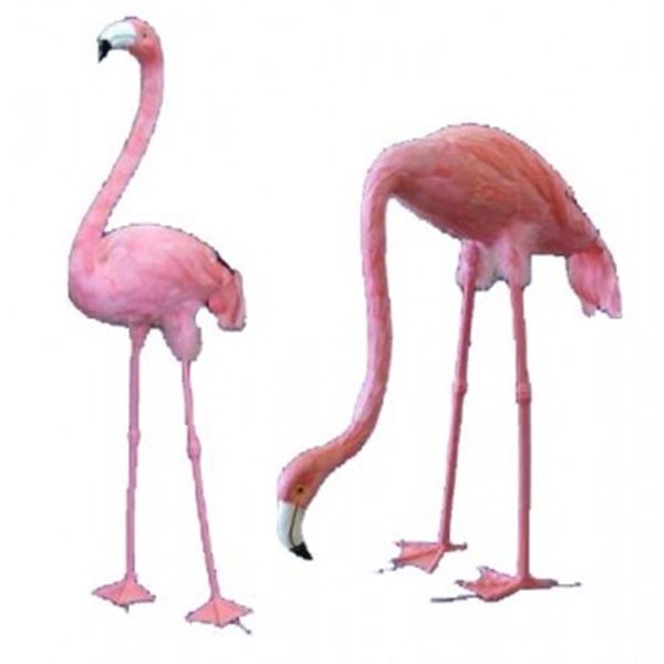 2 Flamingo's hg. 106 cm 2 Flamingo's hg. 106 cm