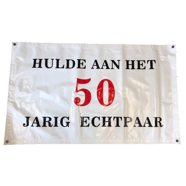 Doek / Spandoek met tekst 