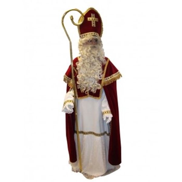 Sinterklaas kostuum compleet met koperen staf.